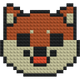 Cute Fox - Buildable Brick Art