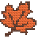Herbstblatt - Baustein-Mosaik