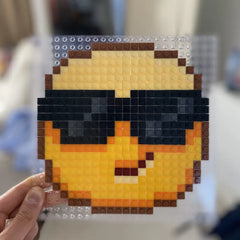 Sonnenbrillen-Emoji Baustein-Mosaik