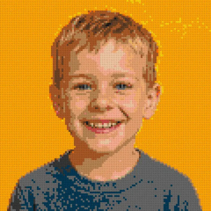 Personalisiertes Fotomosaik als Geschenk für einen 12-jährigen Jungen – Größe L