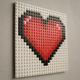 Heart Pixel Art – DIY Brick Mosaic Kit