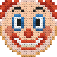Clown Baustein-Mosaik