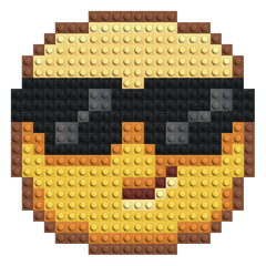 Sonnenbrillen-Emoji Baustein-Mosaik