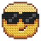 Sonnenbrillen-Emoji Baustein-Mosaik