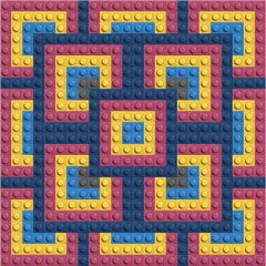 Electric Labyrinth - Buildable Brick Art