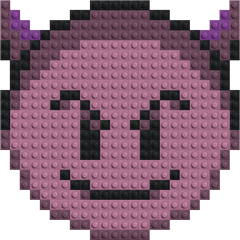 Teuflisches Emoji-Steinmosaik