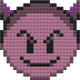 Evil Emoji - Buildable Brick Art