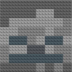 Skelett-Zombie Baustein-Mosaik