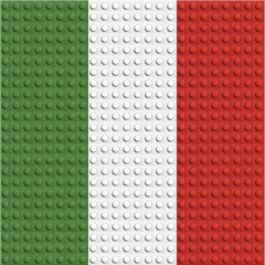 Italien als Baustein-Mosaik