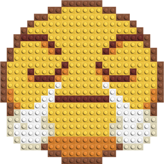 Negatives Emoji-Bausteinmosaik