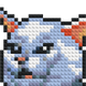 Meme-Katze - Baubares Steinmosaik