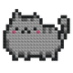 Süße Katze - Baustein-Mosaik