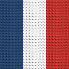 Frankreich - Baustein-Mosaik